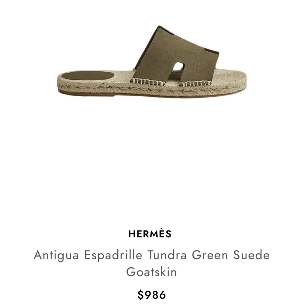 Hermes men’s esspadrile